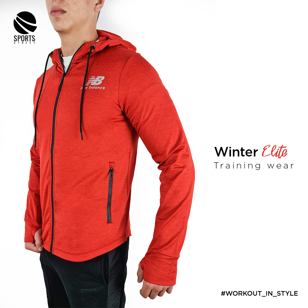 NB AN 9236 Red Hooded Jacket